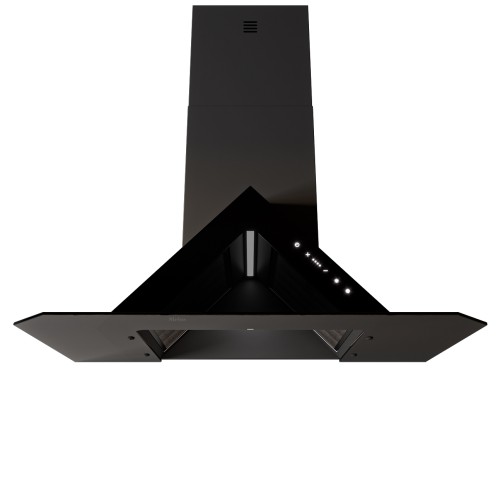 wall rangehood matt black